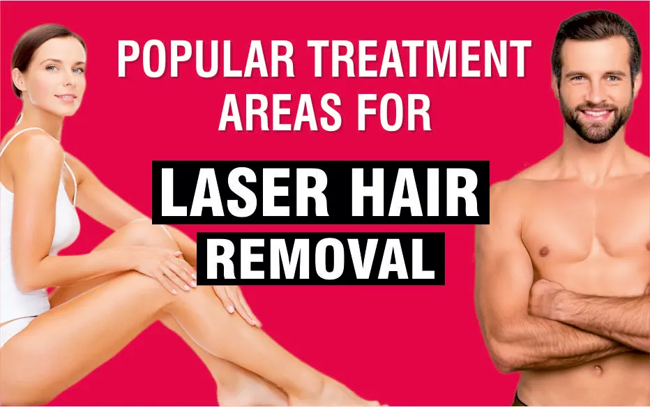 Laser Hair Removal Treatment Areas
